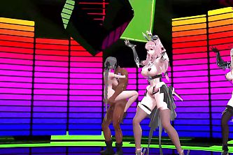 Huge Tits Bunny Girls + Sex (3D HENTAI)